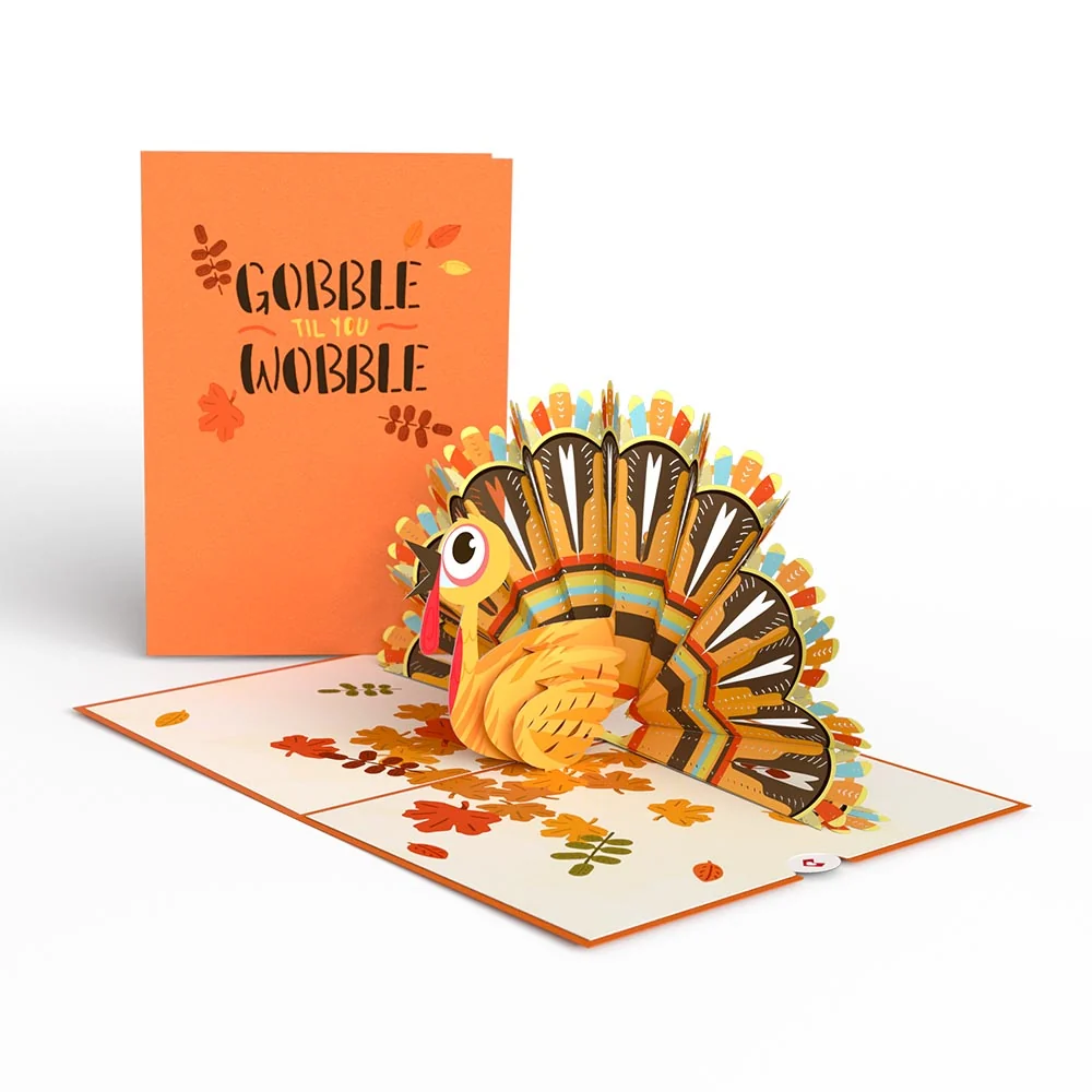 Lovepop Gobble Till You Wobble Turkey Pop-Up Card