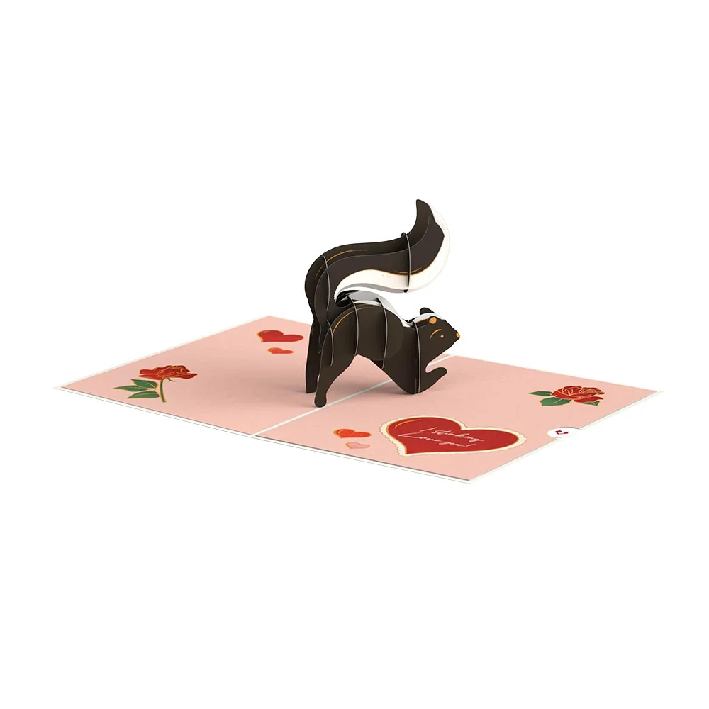 Lovepop Stinking Love You Skunk Valentine Pop-Up Card - Image 3