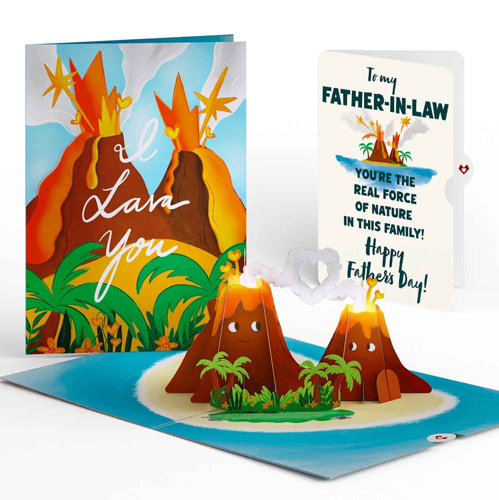 Lovepop I Lava You Father's Day Light-Up Pop-Up Card and Sentiment Set for Father-in-law