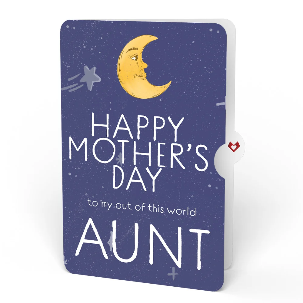 Lovepop Love You to the Moon and Back Mother’s Day Light-Up Pop-Up Card and Sentiment Set for Aunt - Image 4