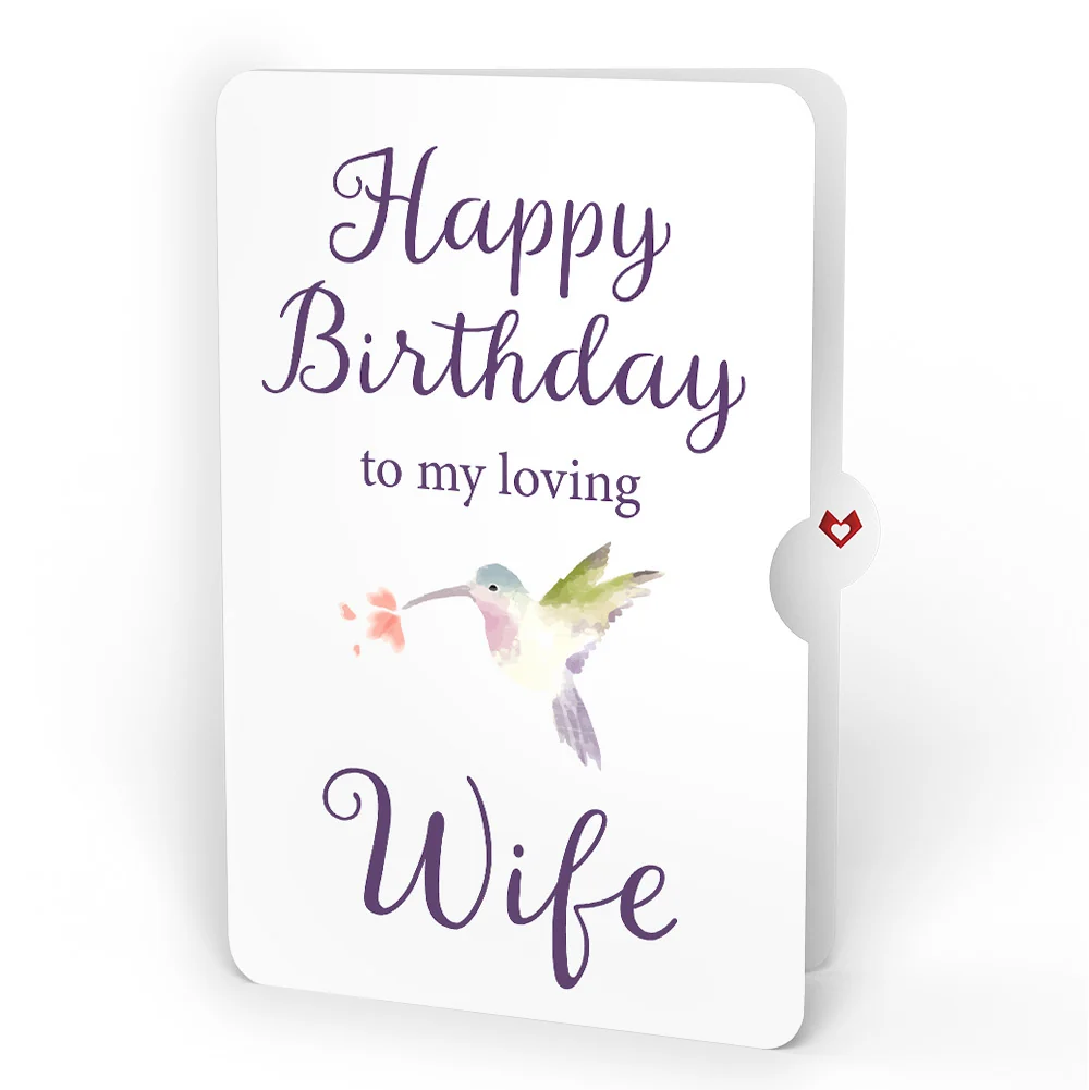 Lovepop Daisy Patch Hummingbirds Birthday Pop-Up Card and Sentiment Set for Wife - Image 4