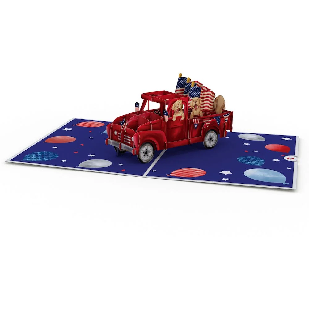 Lovepop Americana Truck Pop-Up Card - Image 3
