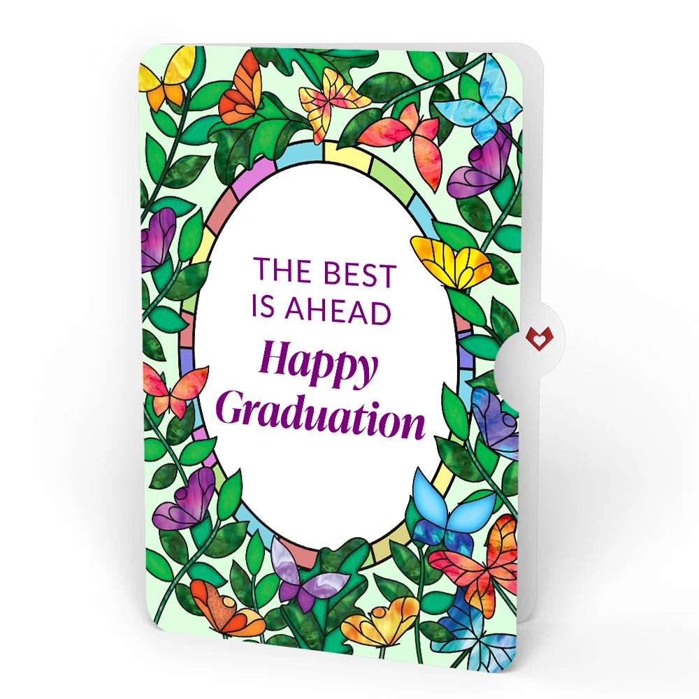 Lovepop Butterfly Brilliance Graduations Suncatcher Bouquet and Sentiment Set Glass - Image 4