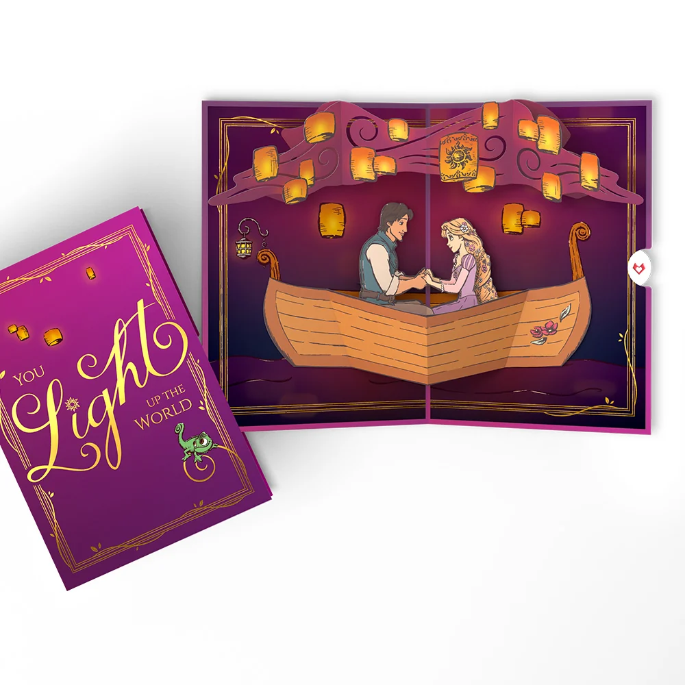 Lovepop Disney's Tangled You Light Up the World Pop-Up Card