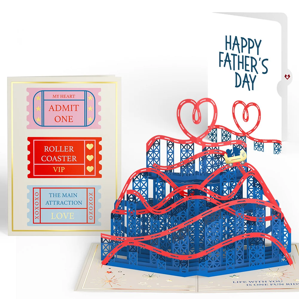 Lovepop Love Rollercoaster Father’s Day Pop-Up Card and Sentiment Set for Dad