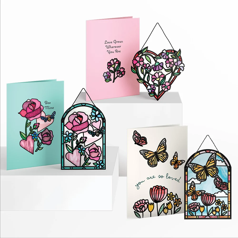 Lovepop Lovely Blooms Suncatcher Card 3-Pack
