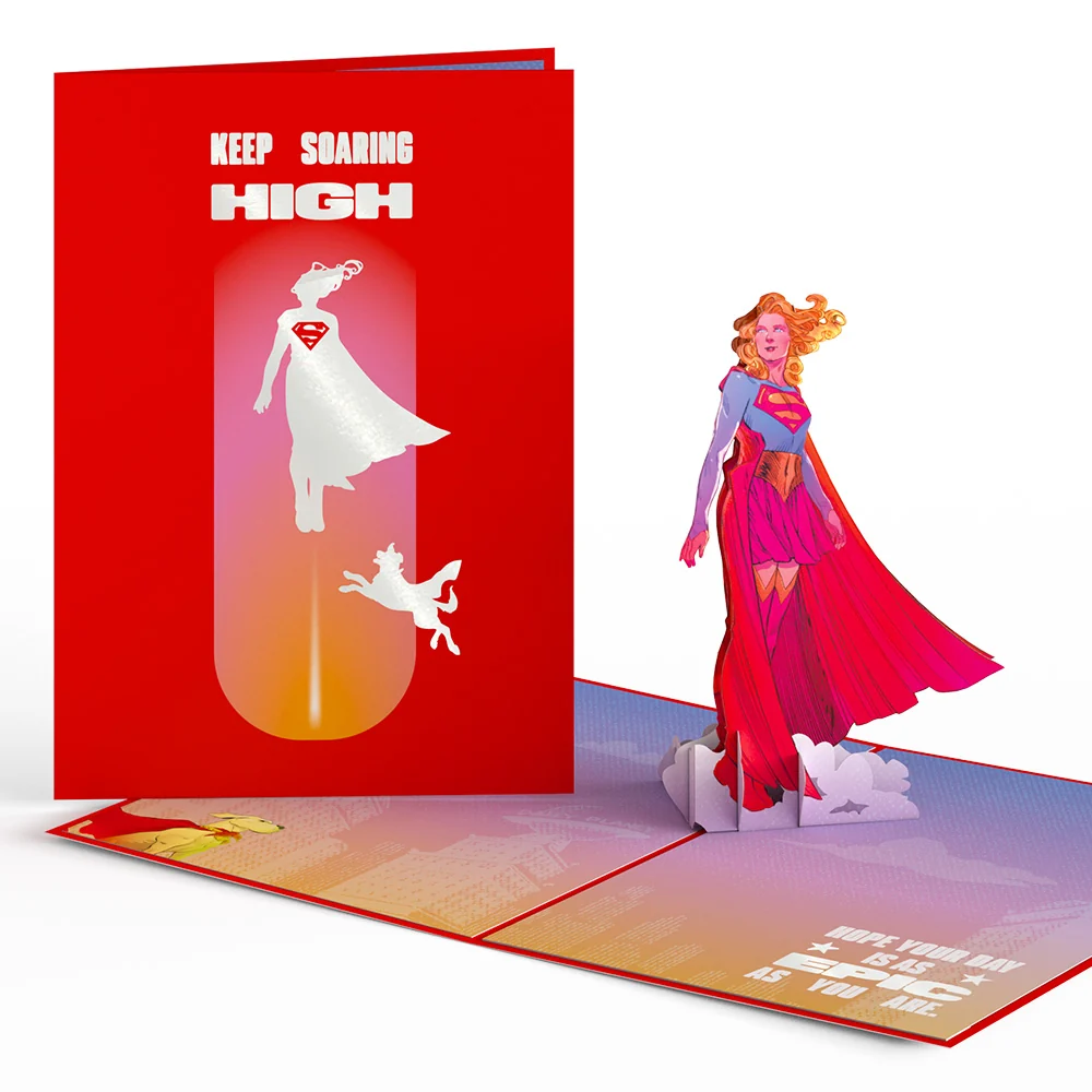 Lovepop Supergirl Keep Soaring High Pop-Up Card