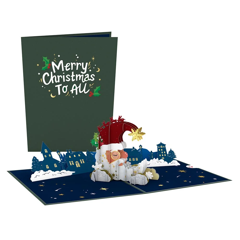 Lovepop Santa Moon Pop-Up Card