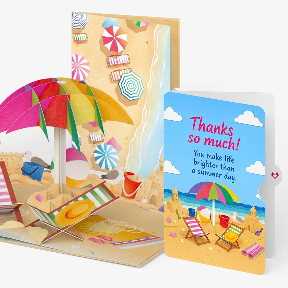 Lovepop Perfect Beach Day Thank You Pop-Up Card and Sentiment Set Chair