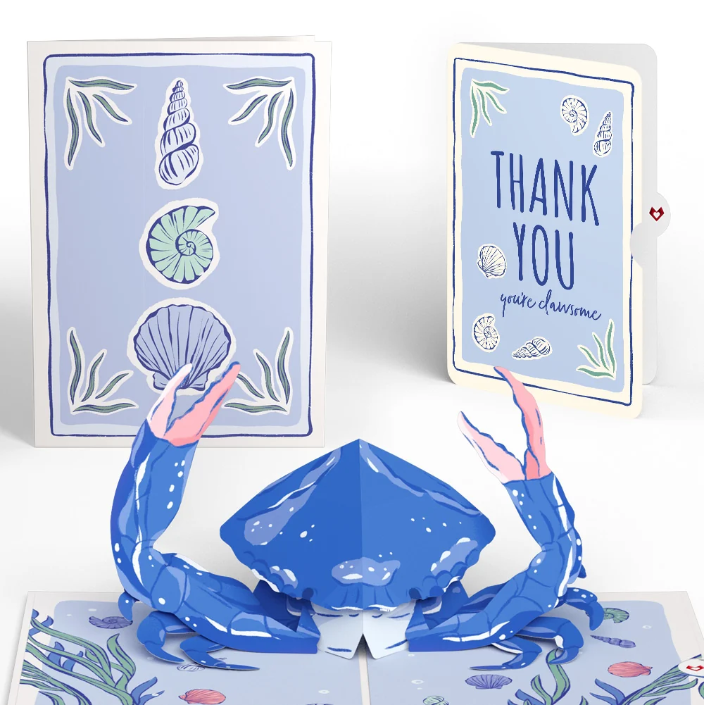 Lovepop Blue Crab Thank You Pop-Up Card and Sentiment Set
