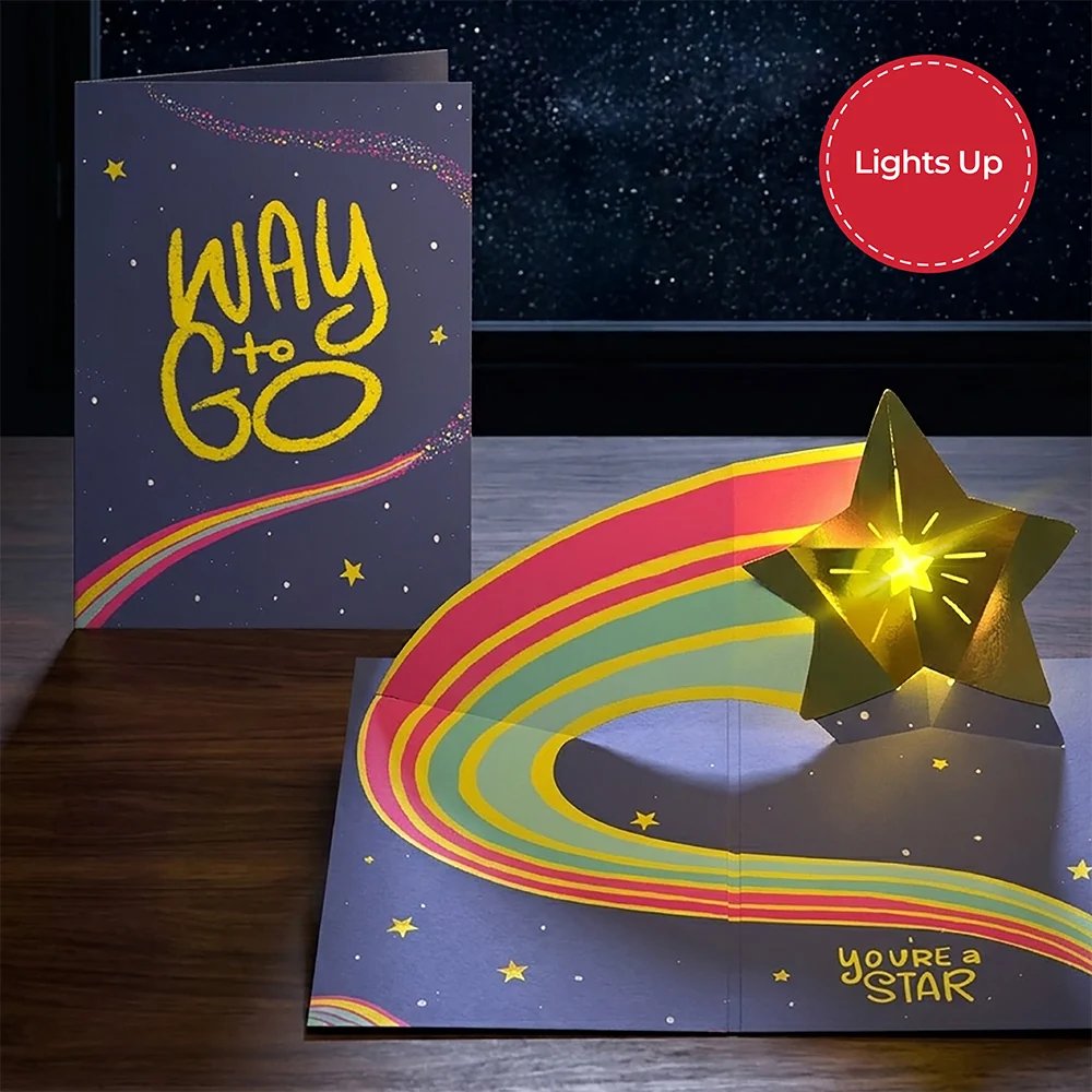 Lovepop You're a Star Light-Up Pop-Up Card