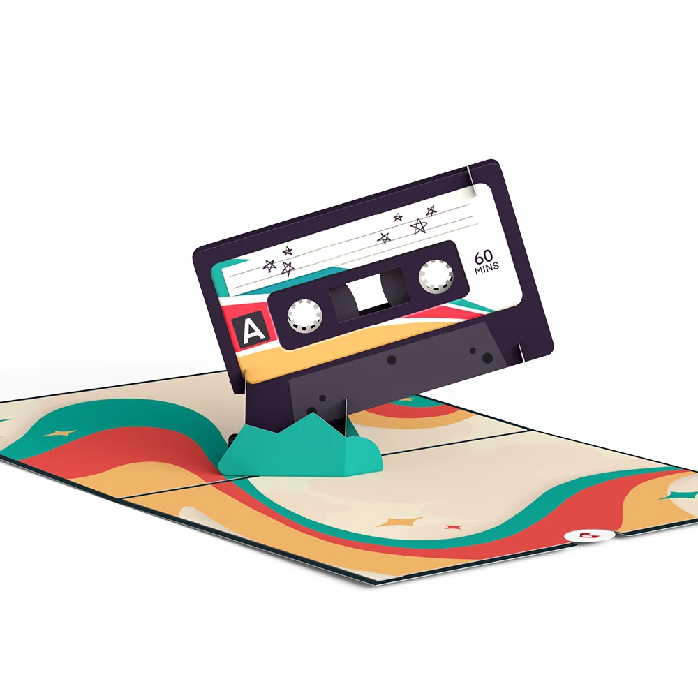 Lovepop Retro Mixtape Pop-Up Card - Image 3