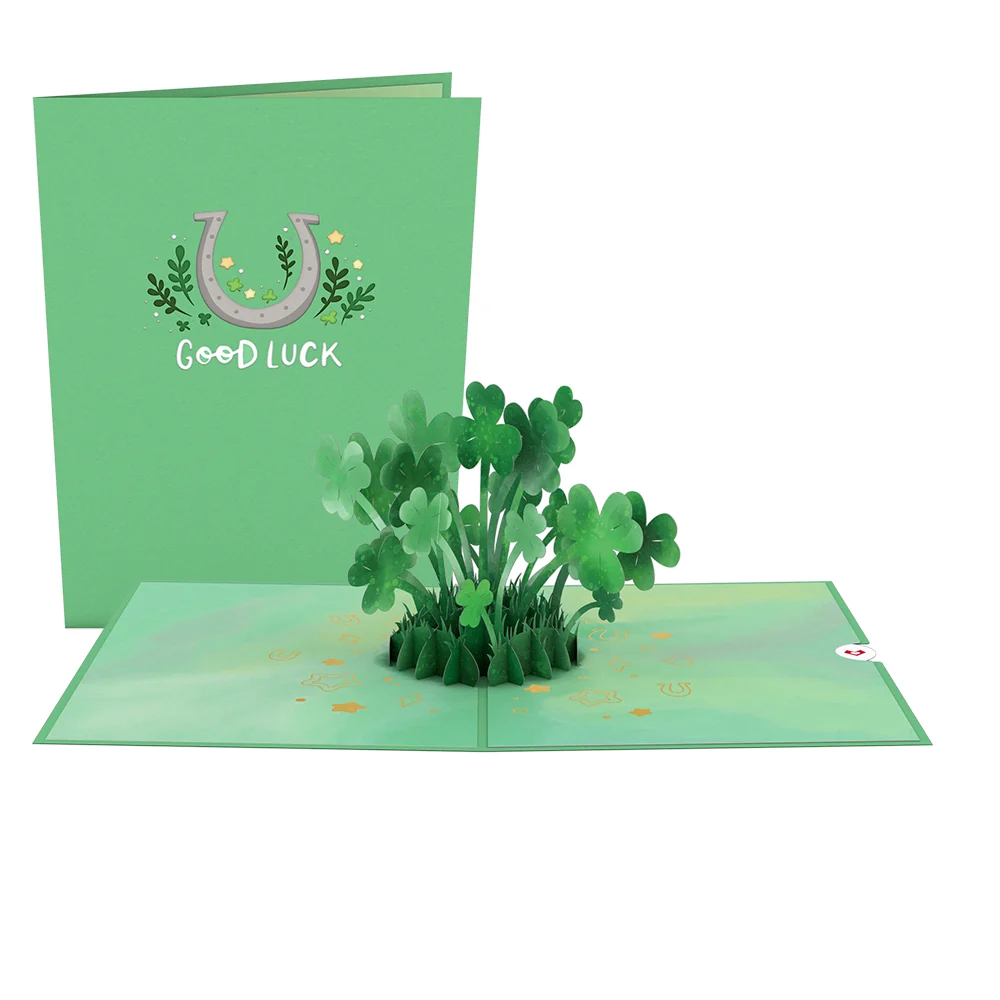 Lovepop Saint Patrick's Day Lucky Clover Pop-Up Card