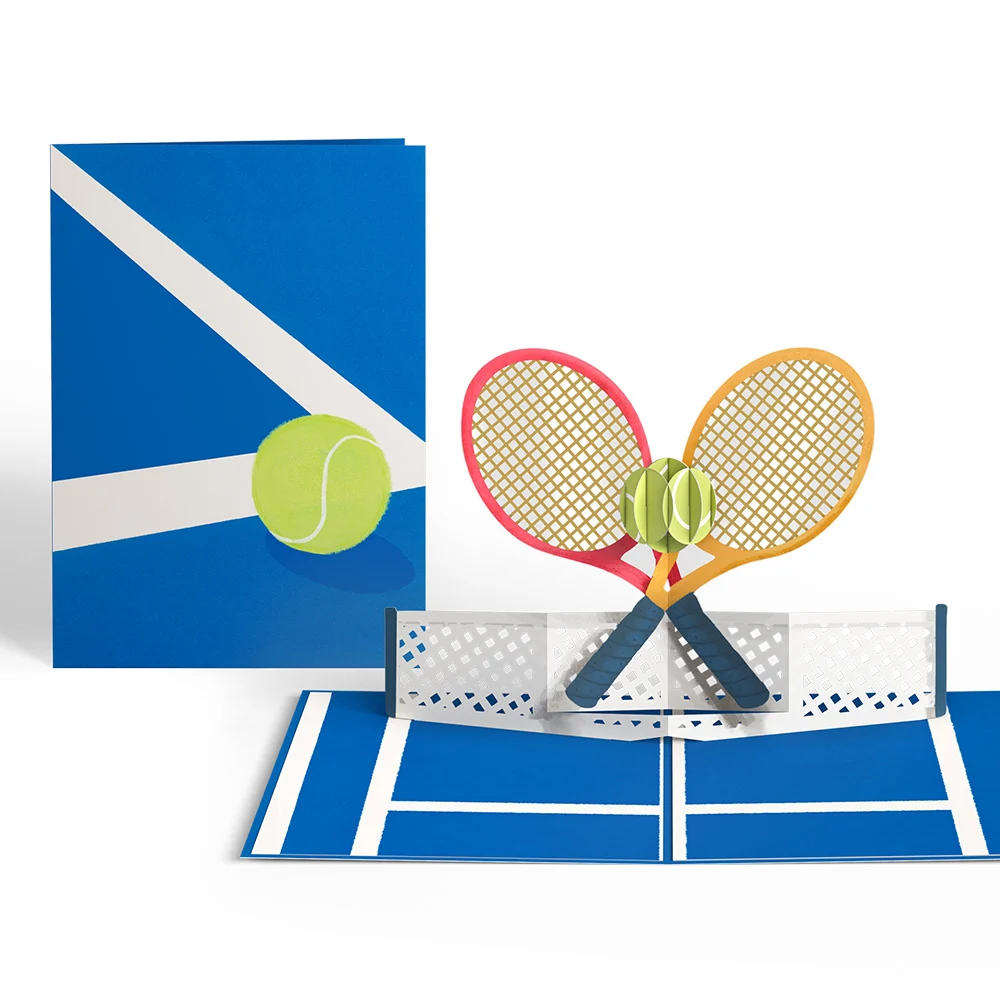 Lovepop On the Court Tennis Pop-Up Card