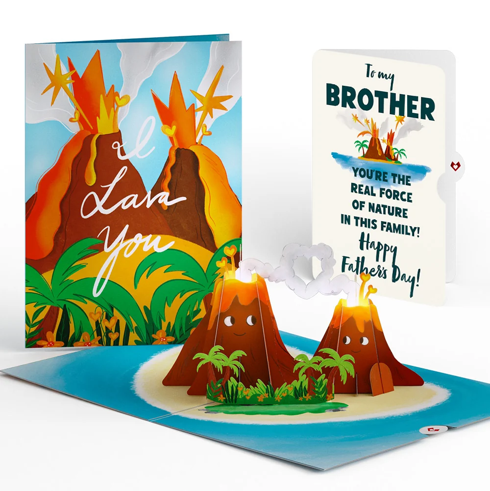 Lovepop I Lava You Father's Day Light-Up Pop-Up Card and Sentiment Set for Brother