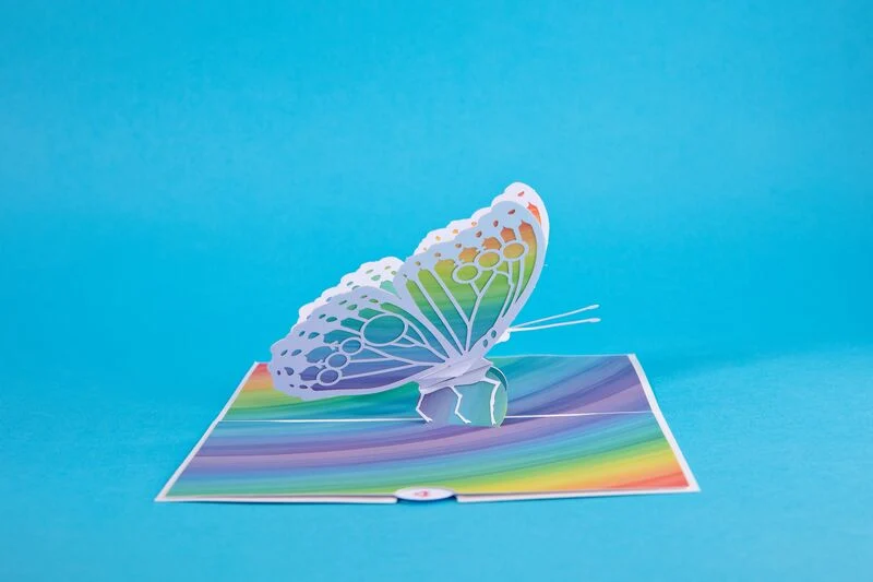 Lovepop Rainbow Butterfly Pop-Up Card - Image 3