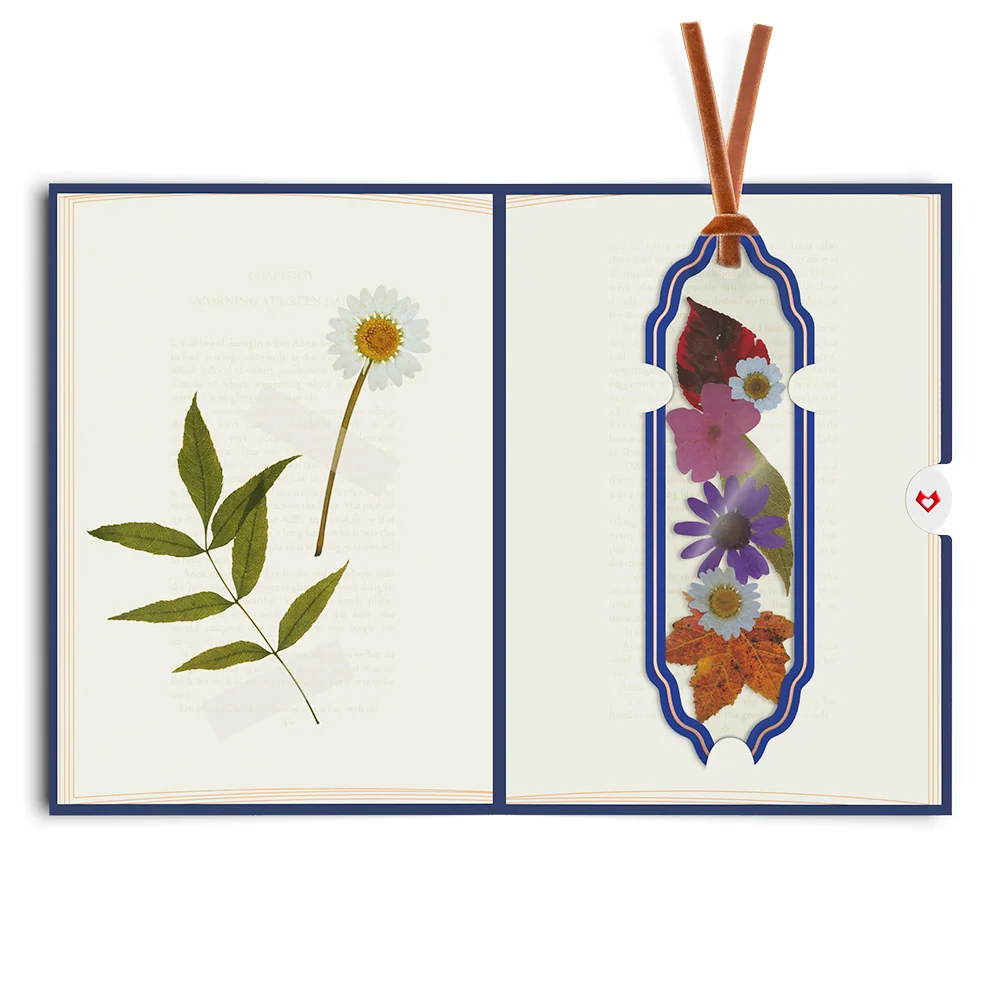Lovepop Cozy Cat Petal Pressed Bookmark Card - Image 4