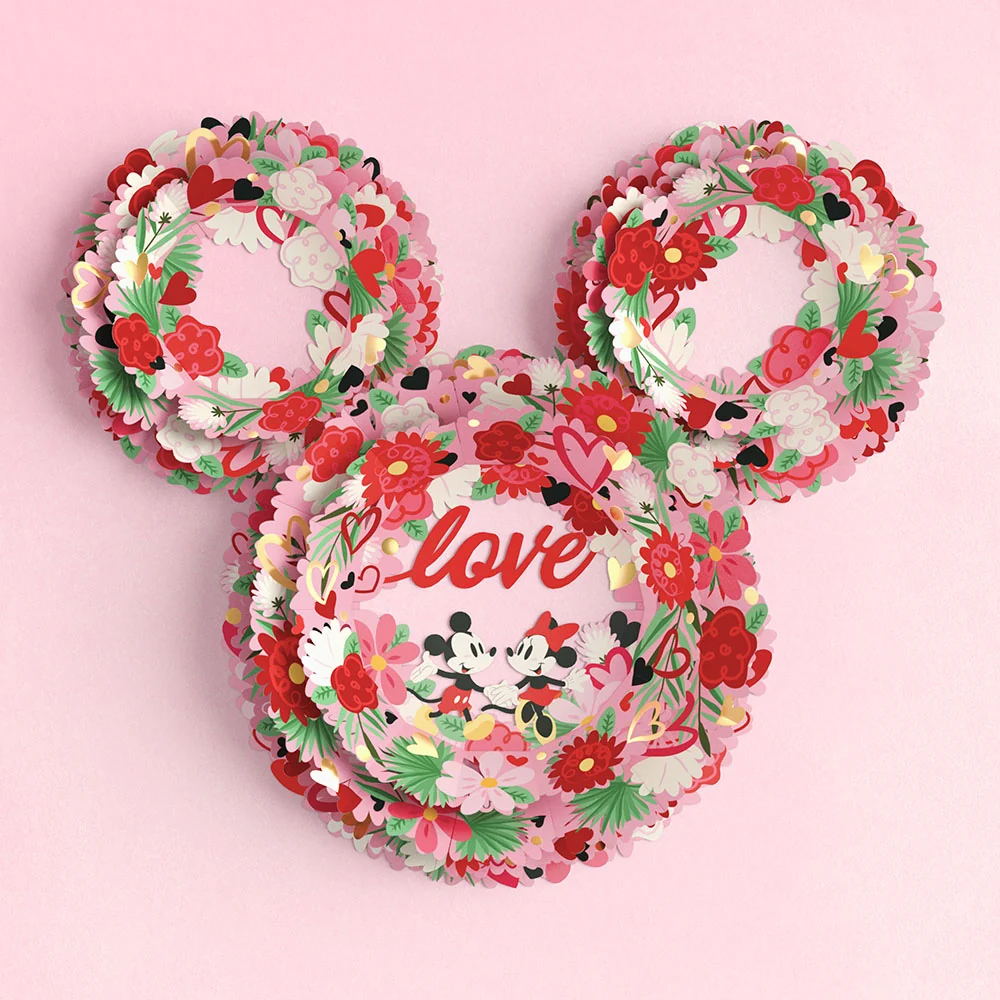 Lovepop Disney's Mickey and Minnie Mouse Love Wreath