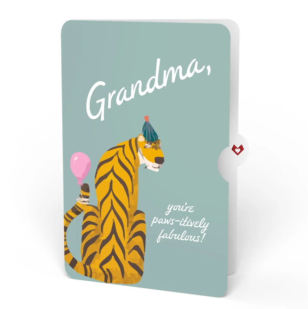 Lovepop Party Animals Birthday Pop-Up Card and Sentiment Set for Grandma - Image 4