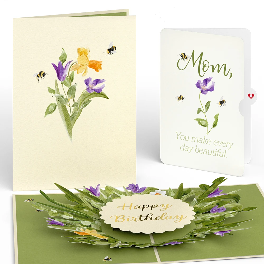 Lovepop Bloom Birthday Pop-Up Card and Sentiment Set for Mom