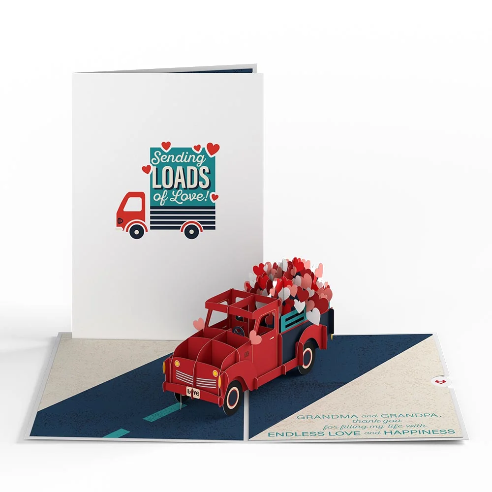 Lovepop Grandma and Grandpa Truckloads of Love Pop-Up Card