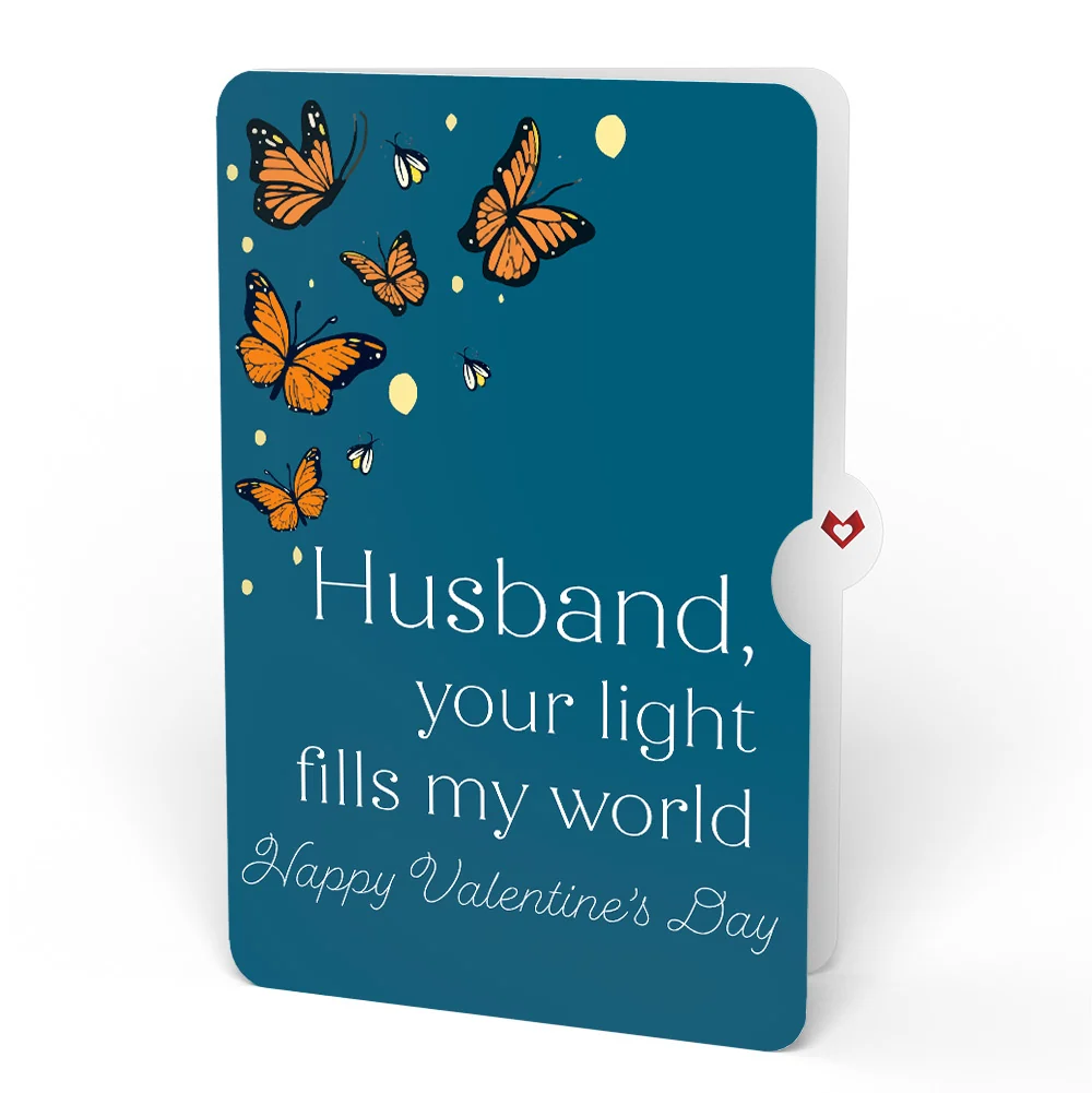 Lovepop Thinking of You Butterfly Jar Valentine Light-Up Pop-Up Card and Sentiment Set for Husband - Image 4