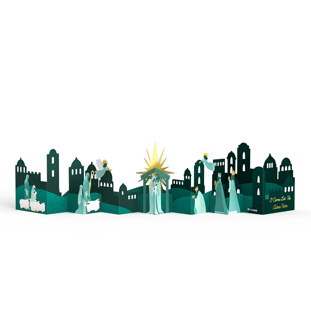 Lovepop Nativity Scene Loooooong Card (Expands to 2 feet) - Image 6