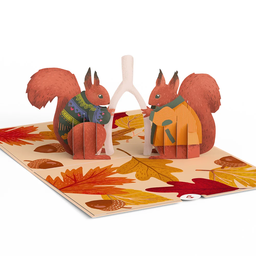 Lovepop Woodland Happy Thanksgiving Wishbone Pop-Up Card - Image 4