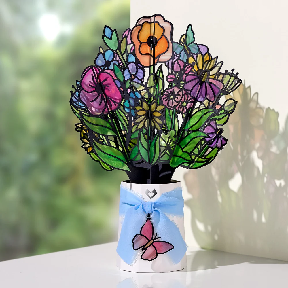 Lovepop Garden Glow Suncatcher Bouquet Vase