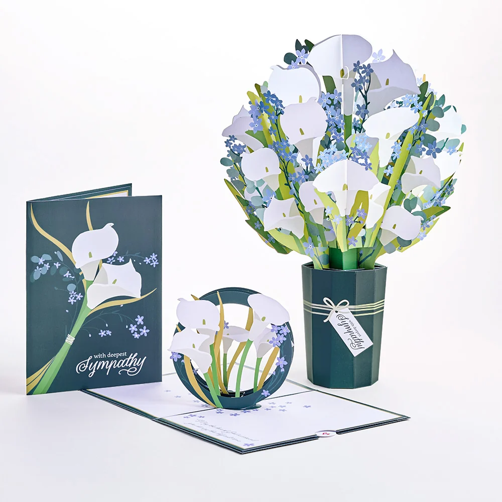 Lovepop Deepest Sympathy Pop-Up Card & Bouquet Bundle