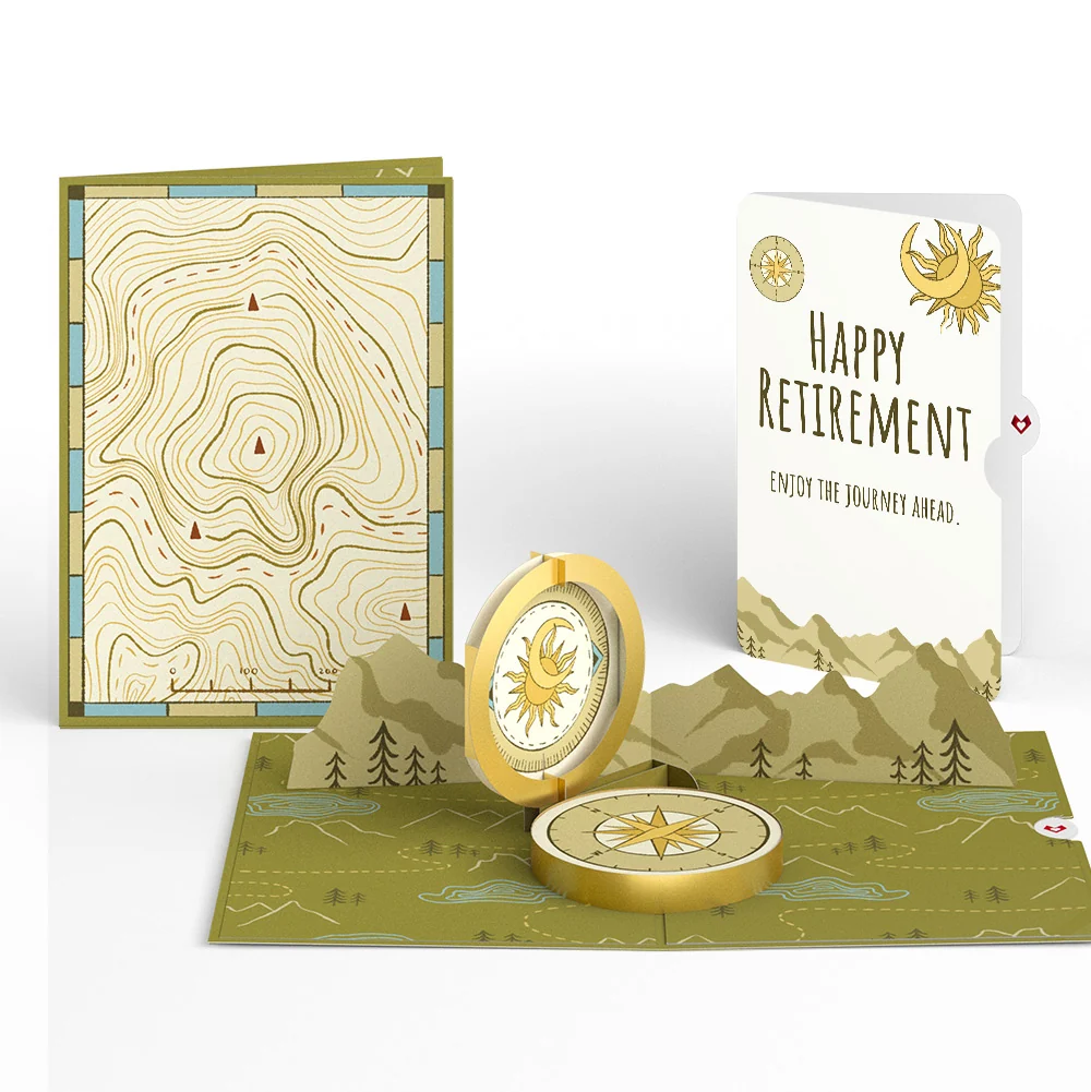 Lovepop Guiding Compass Retirement Pop-Up Card and Sentiment Set