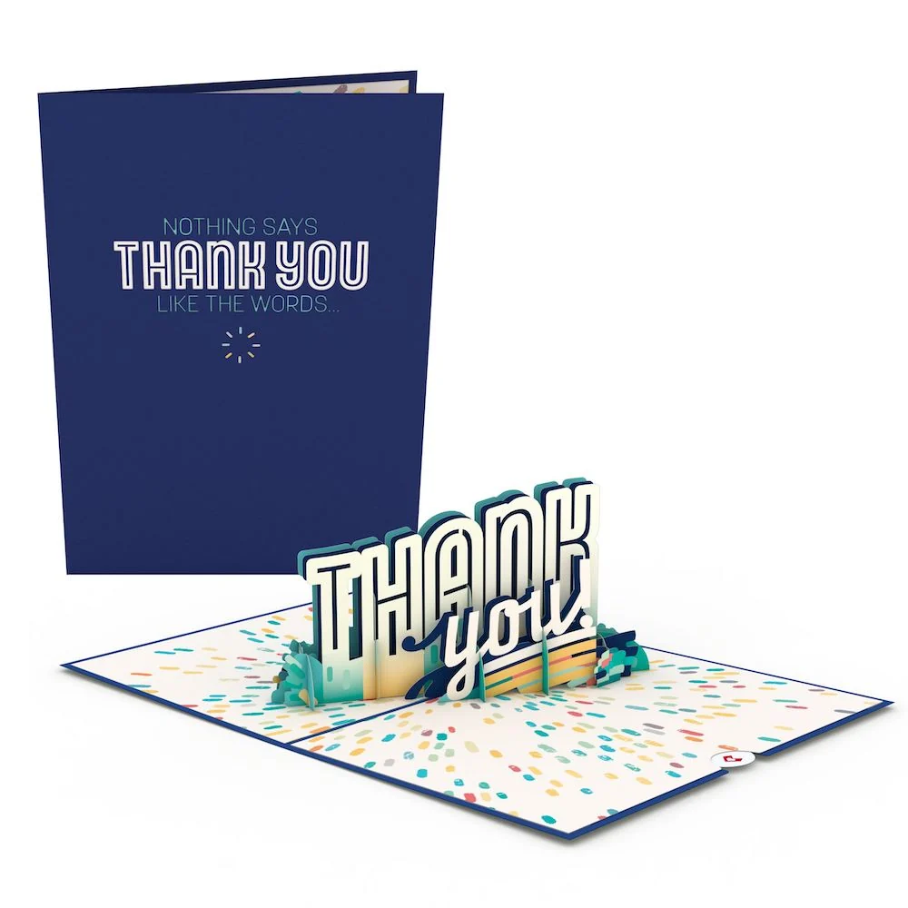 Lovepop Colorful Thank You Pop-Up Card