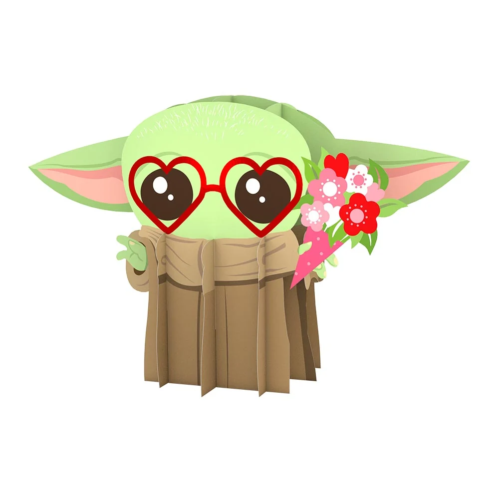 Lovepop Star Wars The Mandalorian Grogu Love Giant Pop-Up Gift Glass