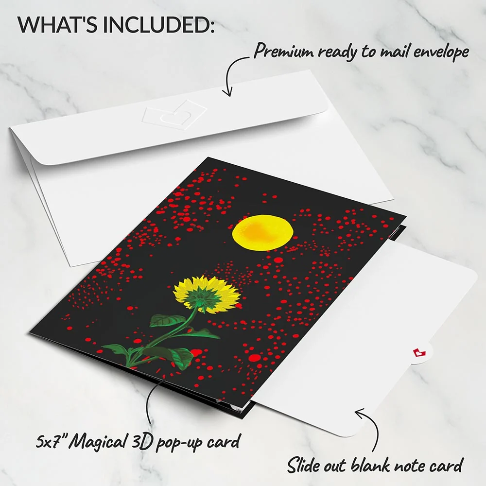 Lovepop The Gift of Hope Sunflower Pop-Up Card Pan - Image 6