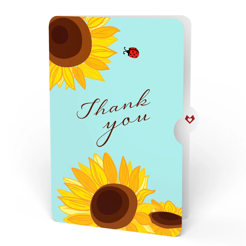 Lovepop Sunflower Bloom Thank You Pop-Up Card and Sentiment Set - Image 4