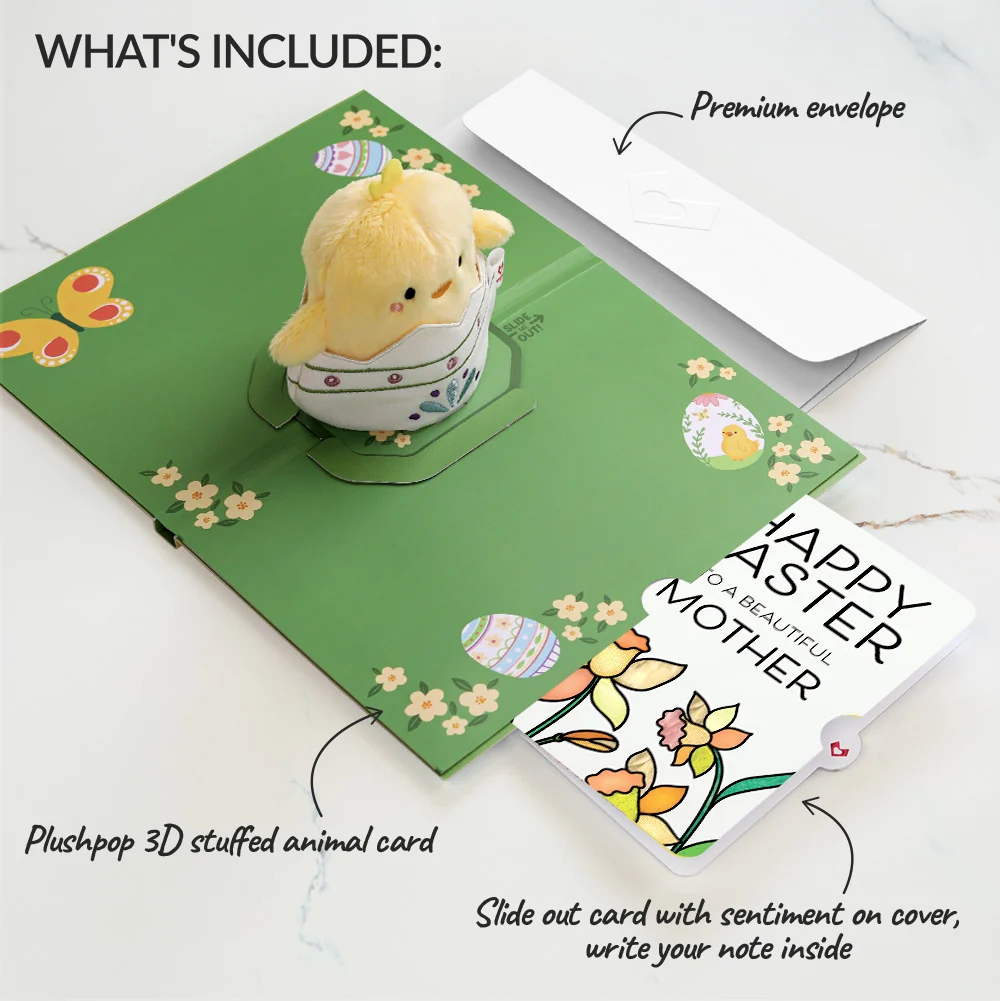 Lovepop Spring Chick Easter Plushpop Card and Sentiment Set for Mom - Image 2
