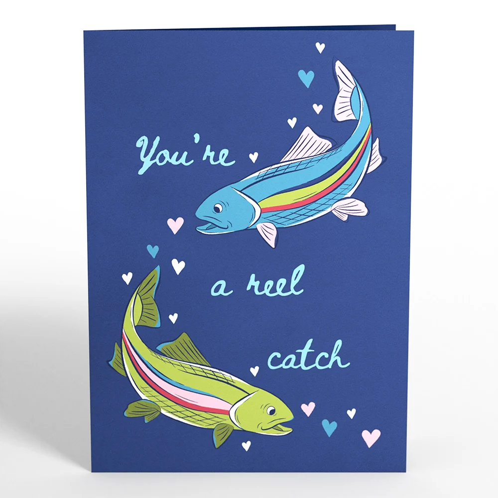 Lovepop You’re a Reel Catch Fish Pop-Up Card - Image 4