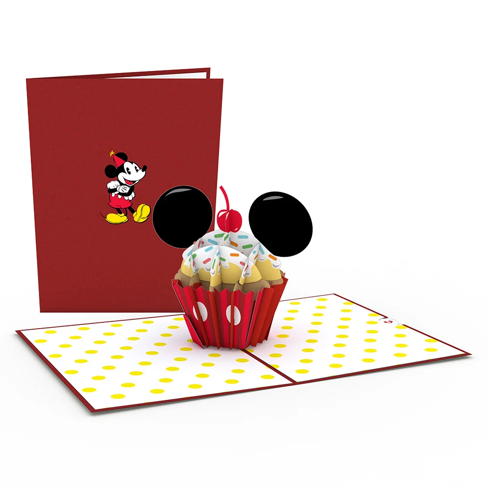 Lovepop Disney's Mickey Mouse Birthday Cupcake Pop-Up Card