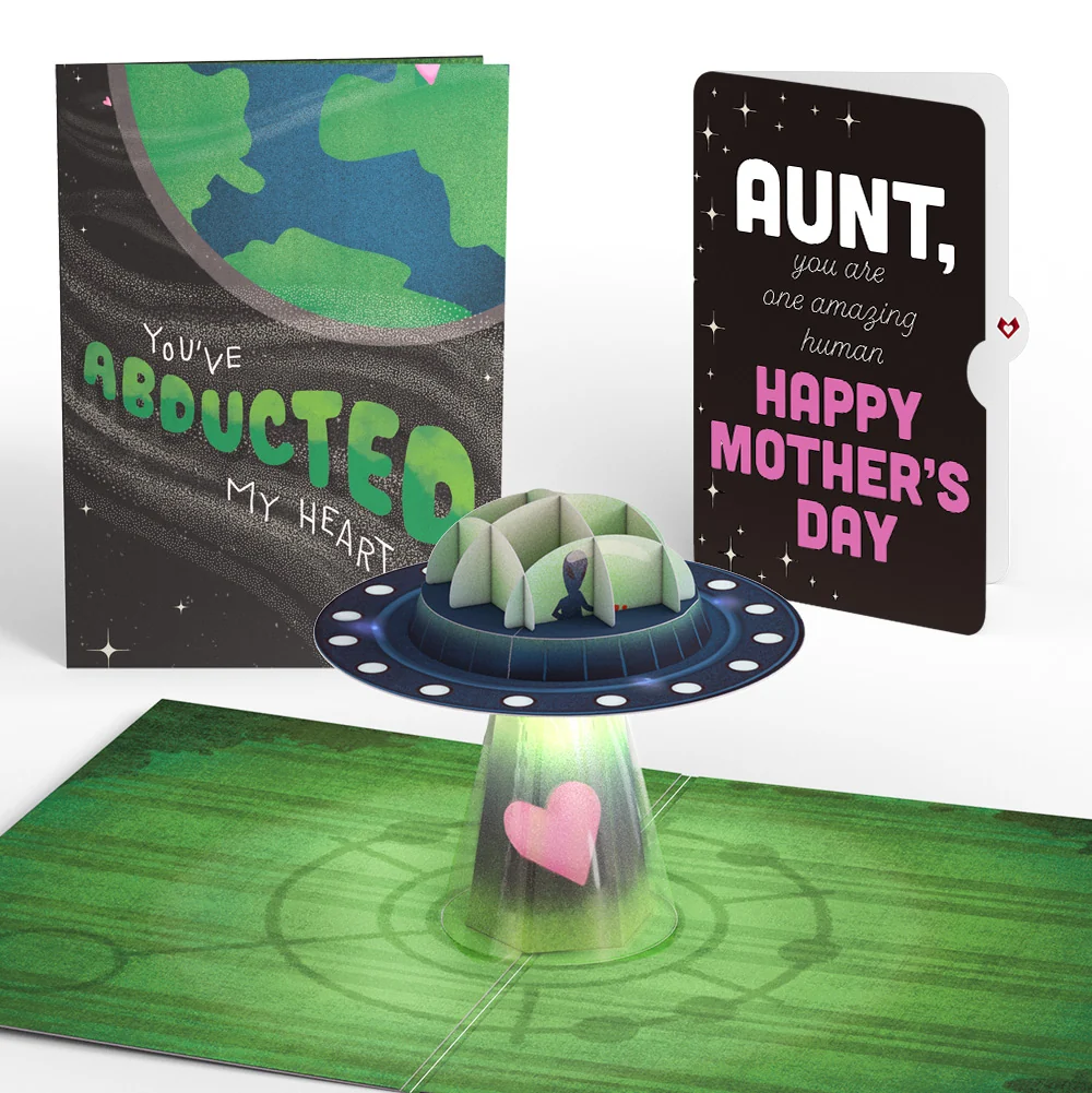 Lovepop You've Abducted My Heart Mother’s Day Light-Up Pop-Up Card and Sentiment Set for Aunt