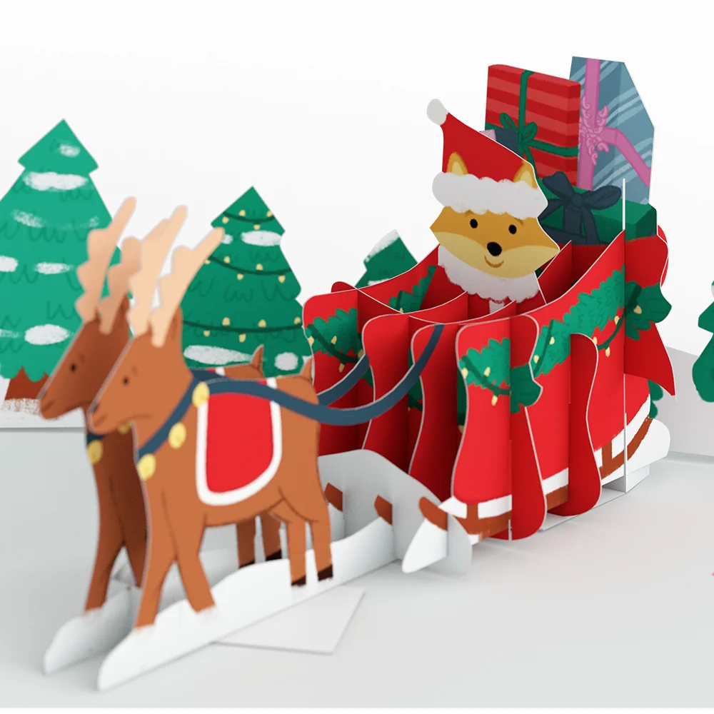 Lovepop Woodland Wonder Christmas Box Set (Assorted 12-pack): Paperpop Card - Image 8