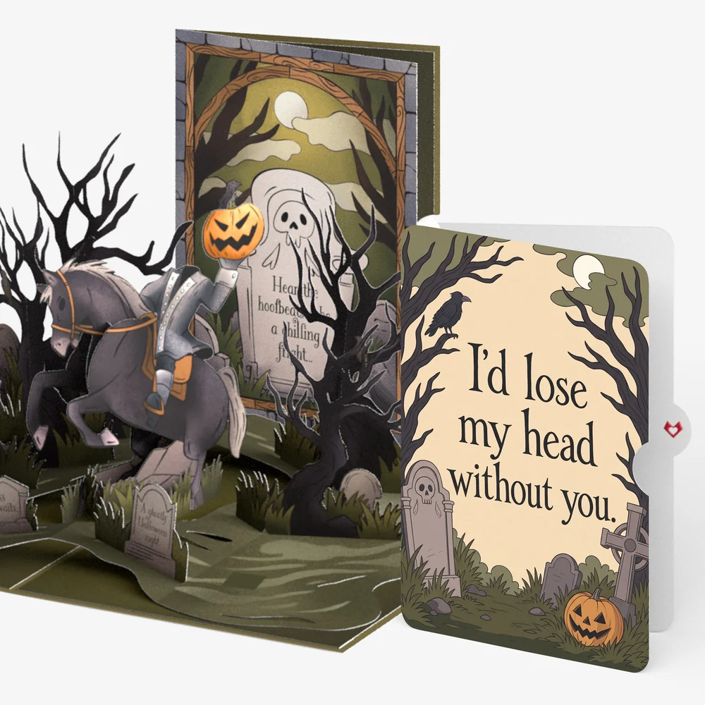 Lovepop Headless Horseman Halloween Pop-Up Card and Lose My Head Sentiment Set