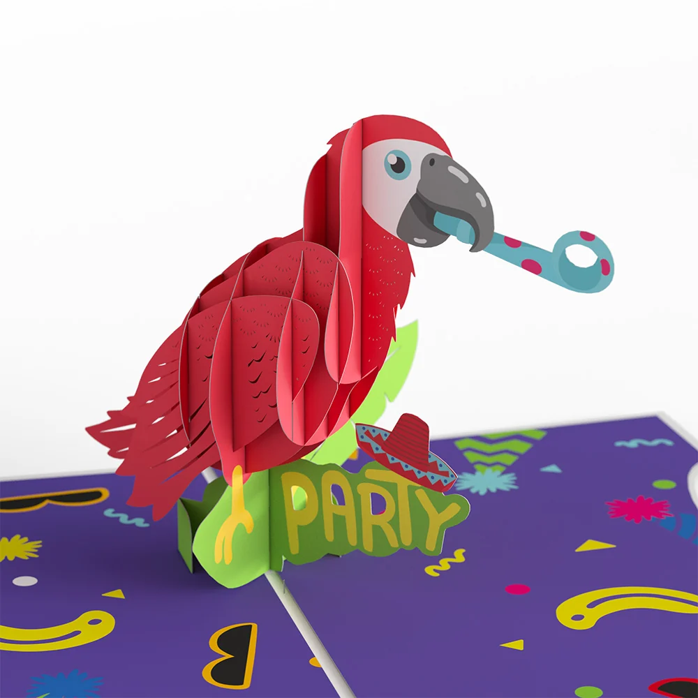 Lovepop Birthday Party Animals 4-in-1 Nesting Card - Image 6
