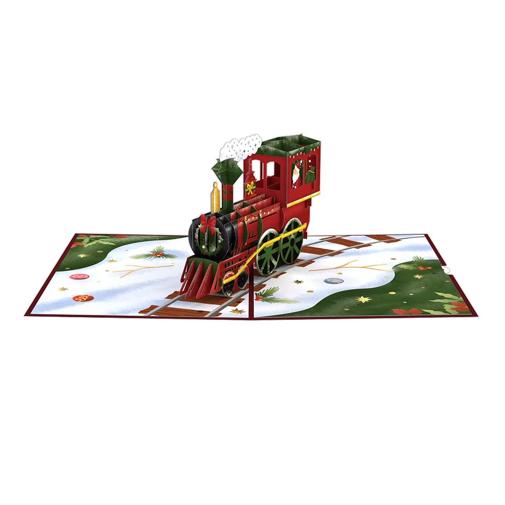 Lovepop Santa Train Pop-Up Card Bag - Image 3