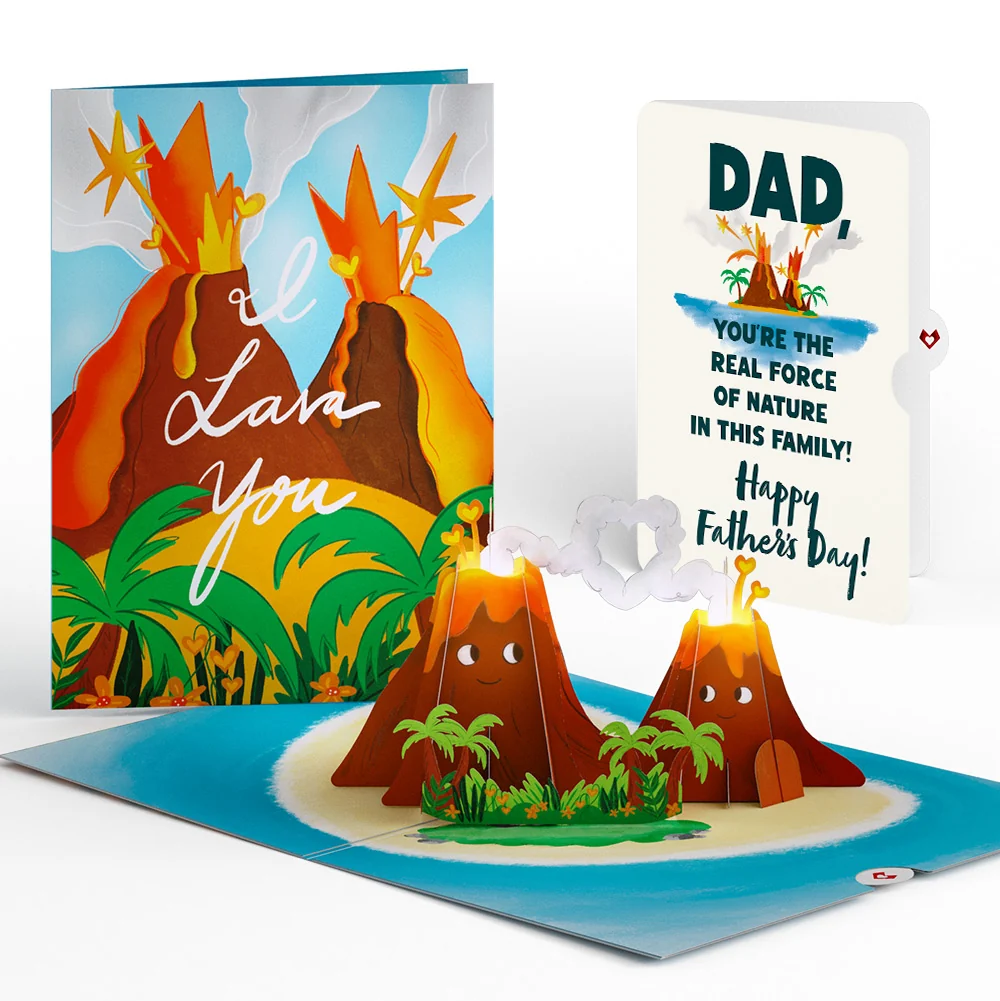 Lovepop I Lava You Father's Day Light-Up Pop-Up Card and Sentiment Set for Dad