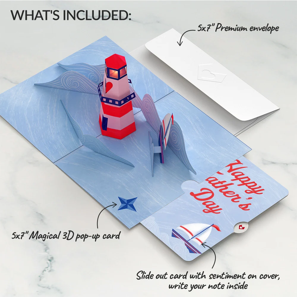 Lovepop Light of My Life Father's Day Light-Up Pop-Up Card and Sentiment Set - Image 2