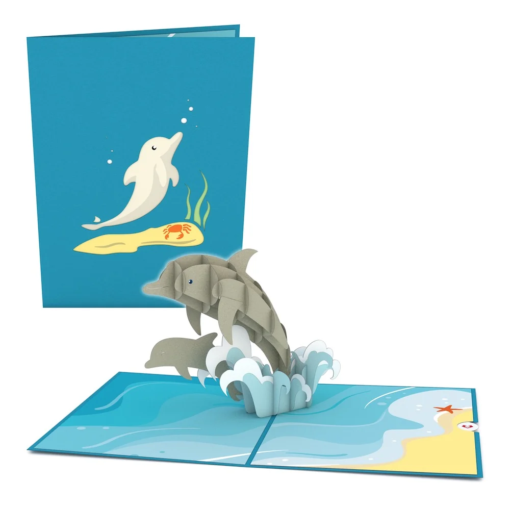 Lovepop Dolphins Pop-Up Card