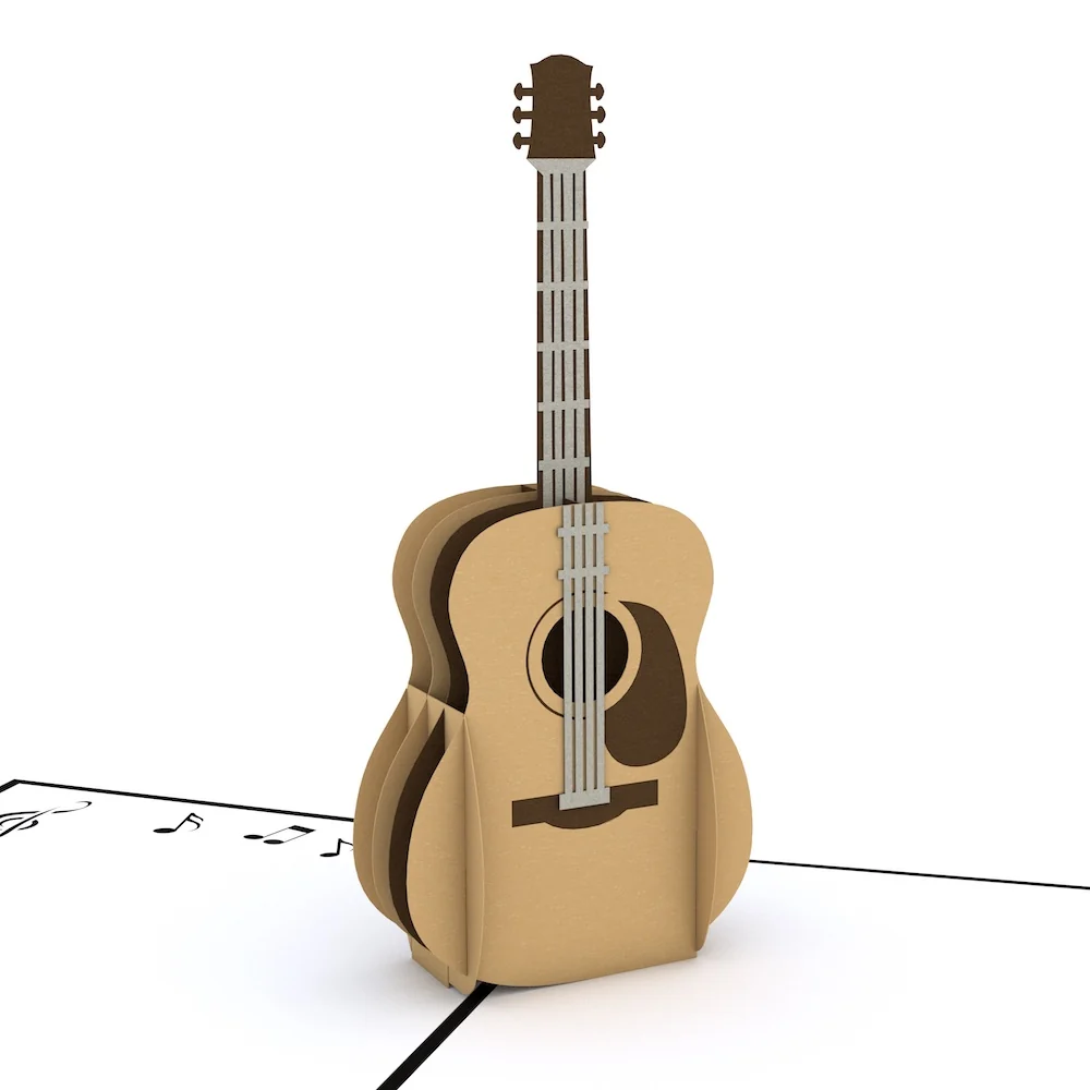 Lovepop Acoustic Guitar Pop-Up Card — SKU SB-41A7AF-5DBF67168B4E52 - Image 2
