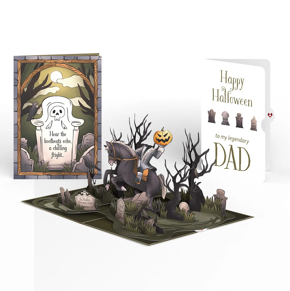 Lovepop Headless Horseman Halloween Pop-Up Card and Sentiment Set for Dad