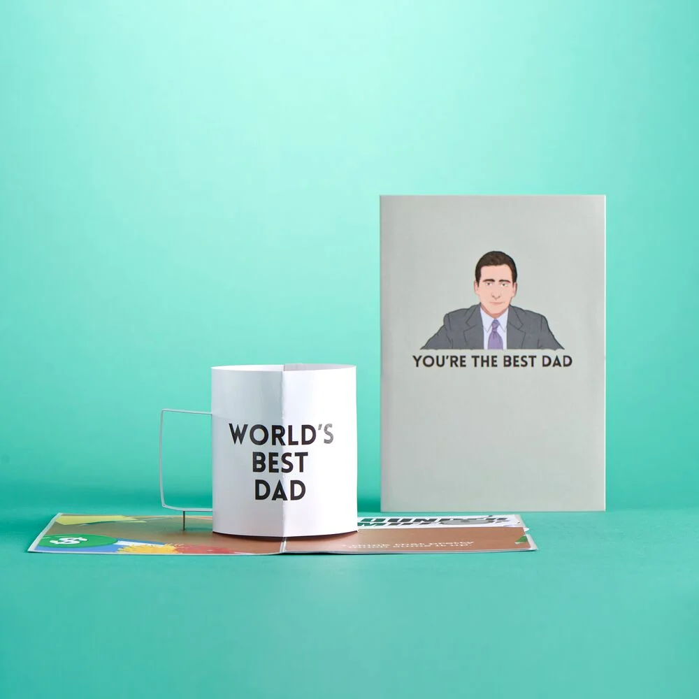 Lovepop The Office World’s Best Dad Pop-Up Card Coffee - Image 10