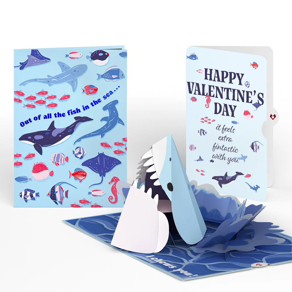 Lovepop I Chews You Shark Valentine Pop-Up Card and Sentiment Set